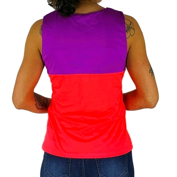 Fila Active Tank Reflective Size Medium Pink Orang - Picture 3 of 5